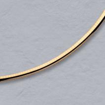 14K Yellow Gold Domed Omega 4.0mm Bracelet