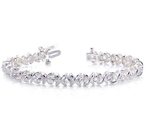 X-Link Diamond Bracelet