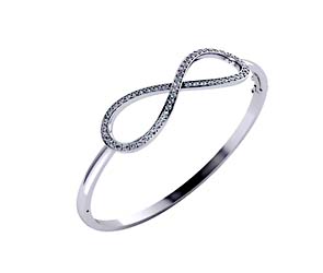 Infinity Sign Bangle Bracelet