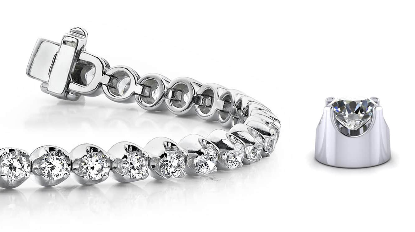 Solid Nugget Diamond Bracelet
