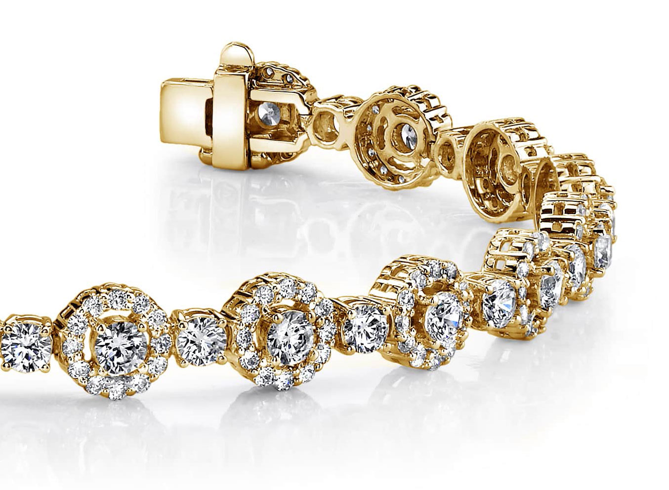 All  Diamond Circle Link Bracelet - view 6