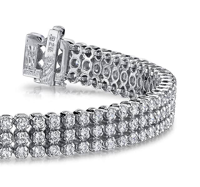 Triple Strand Diamond Bracelet