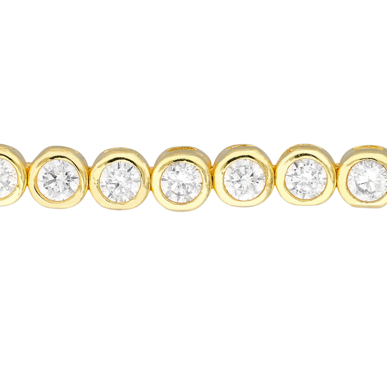 2.0mm Cubic Zirconia Small Adjustable Tennis Bracelet Unknown Friendly Weight Sterling Silver - view 9