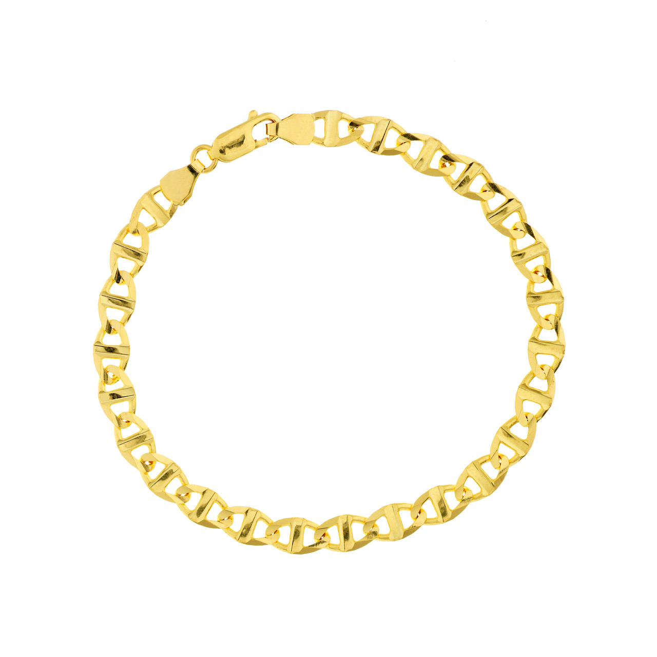 5.40mm Concave Mariner Chain with Lobster Lock