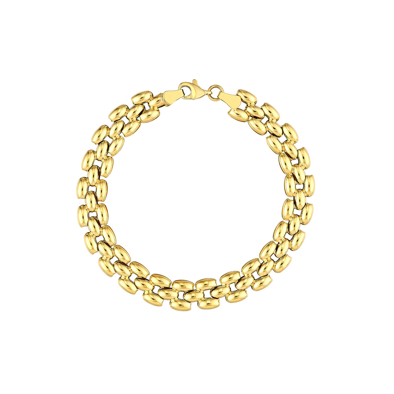  Multi Row Polished Bracelet