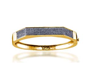 Micro Pave Diamond Bangle Bracelet