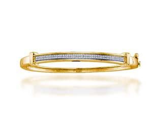 Diamond Micro Pave Bangle Bracelet