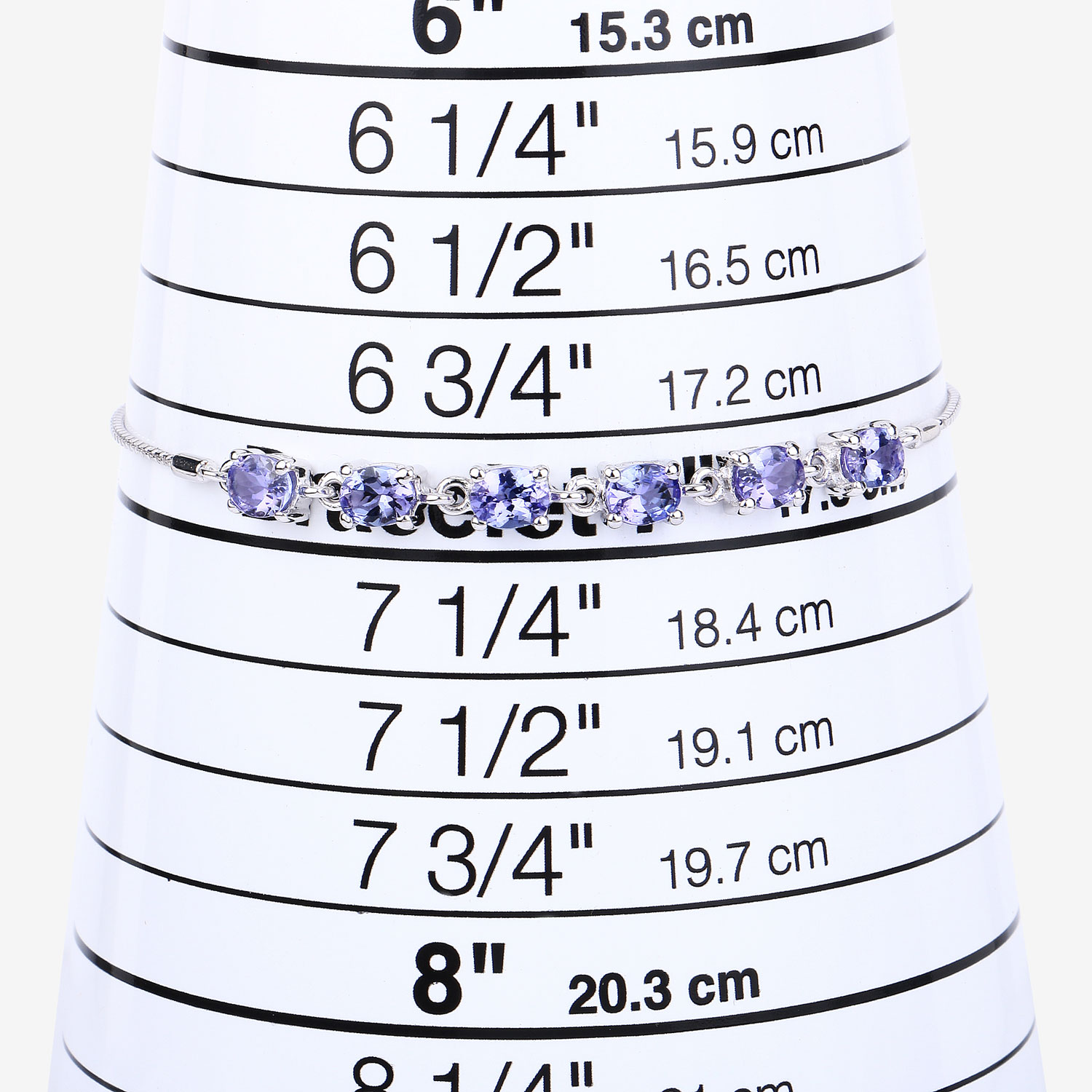 1.98 Carat Genuine Tanzanite .925 Sterling Silver Bracelet 1.98 C.T.W Sterling Silver - view 10
