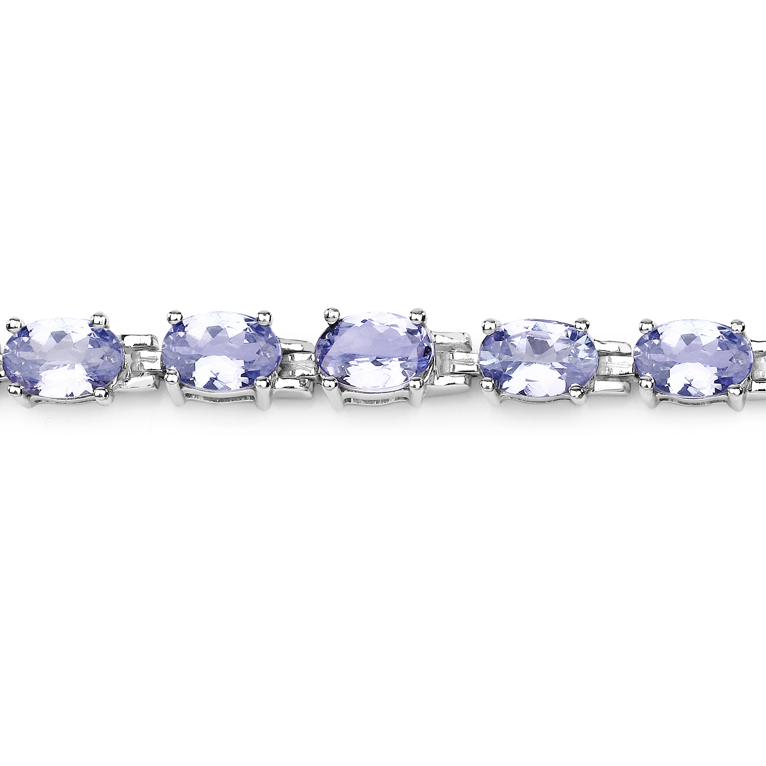 9.68 Carat Genuine Tanzanite .925 Sterling Silver Bracelet 9.68 C.T.W Sterling Silver - view 3