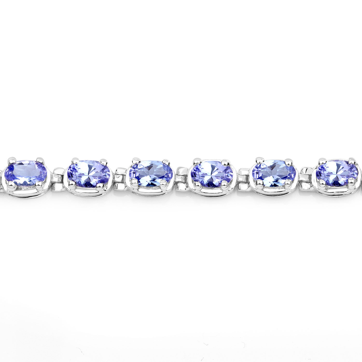 6.00 Carat Genuine Tanzanite .925 Sterling Silver Bracelet 6.00 C.T.W Sterling Silver - view 4