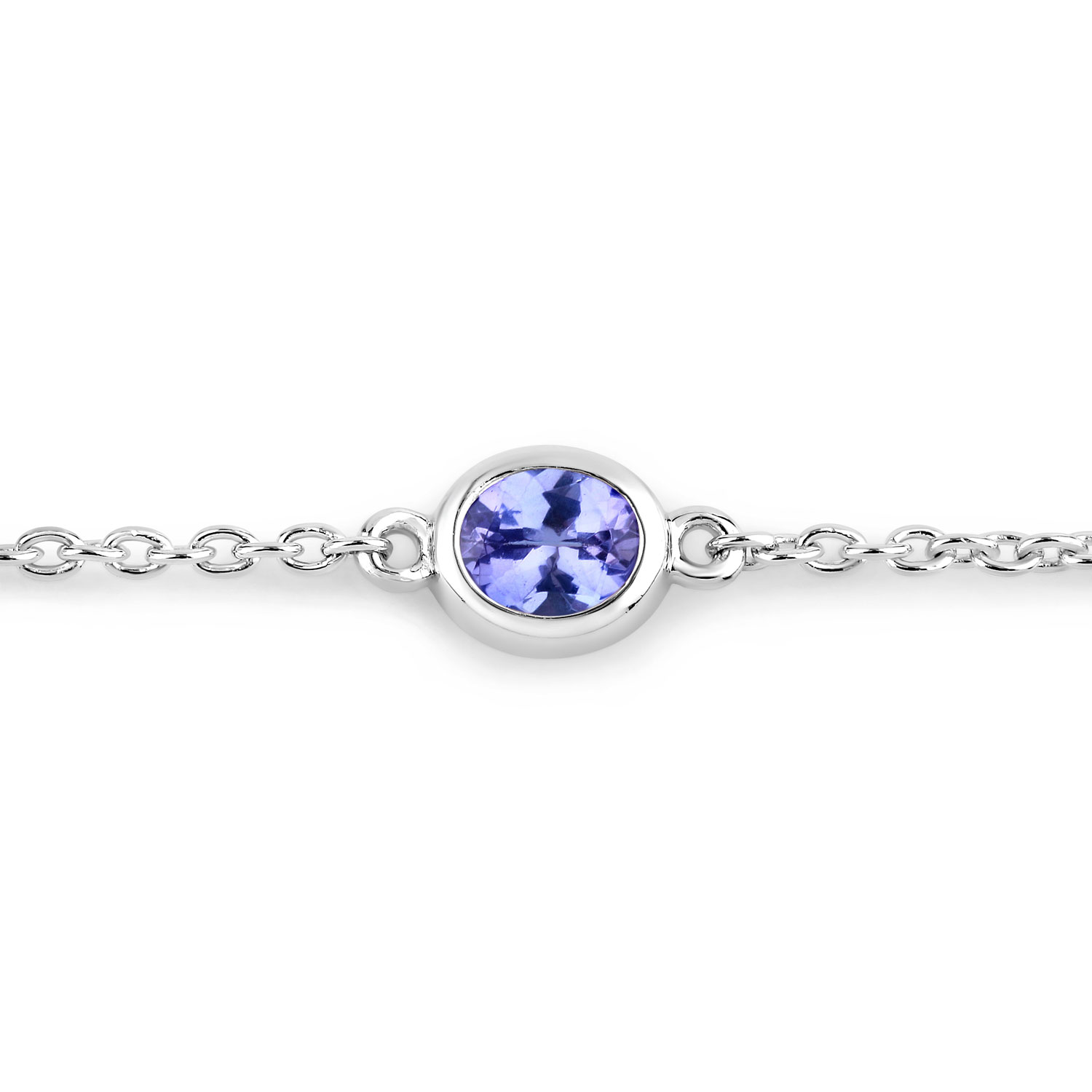 1.65 Carat Genuine Tanzanite .925 Sterling Silver Bracelet 1.65 C.T.W Sterling Silver - view 6