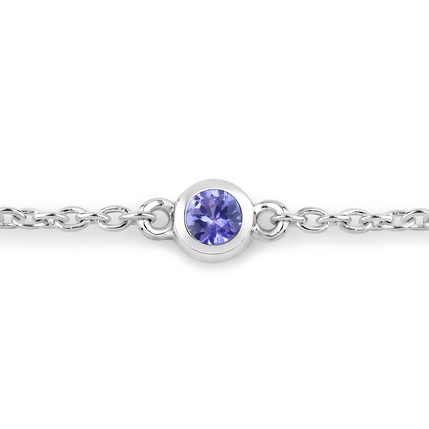 0.50 Carat Genuine Tanzanite .925 Sterling Silver Bracelet 0.50 C.T.W Sterling Silver - view 5