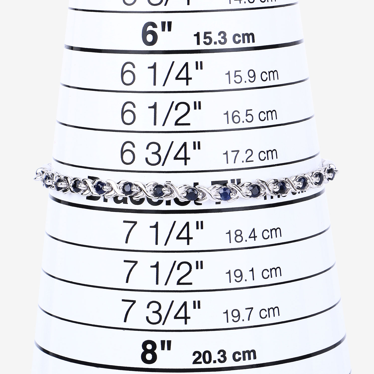 0.88 Carat Genuine Blue Sapphire .925 Sterling Silver Bracelet 0.88 C.T.W Sterling Silver - view 10