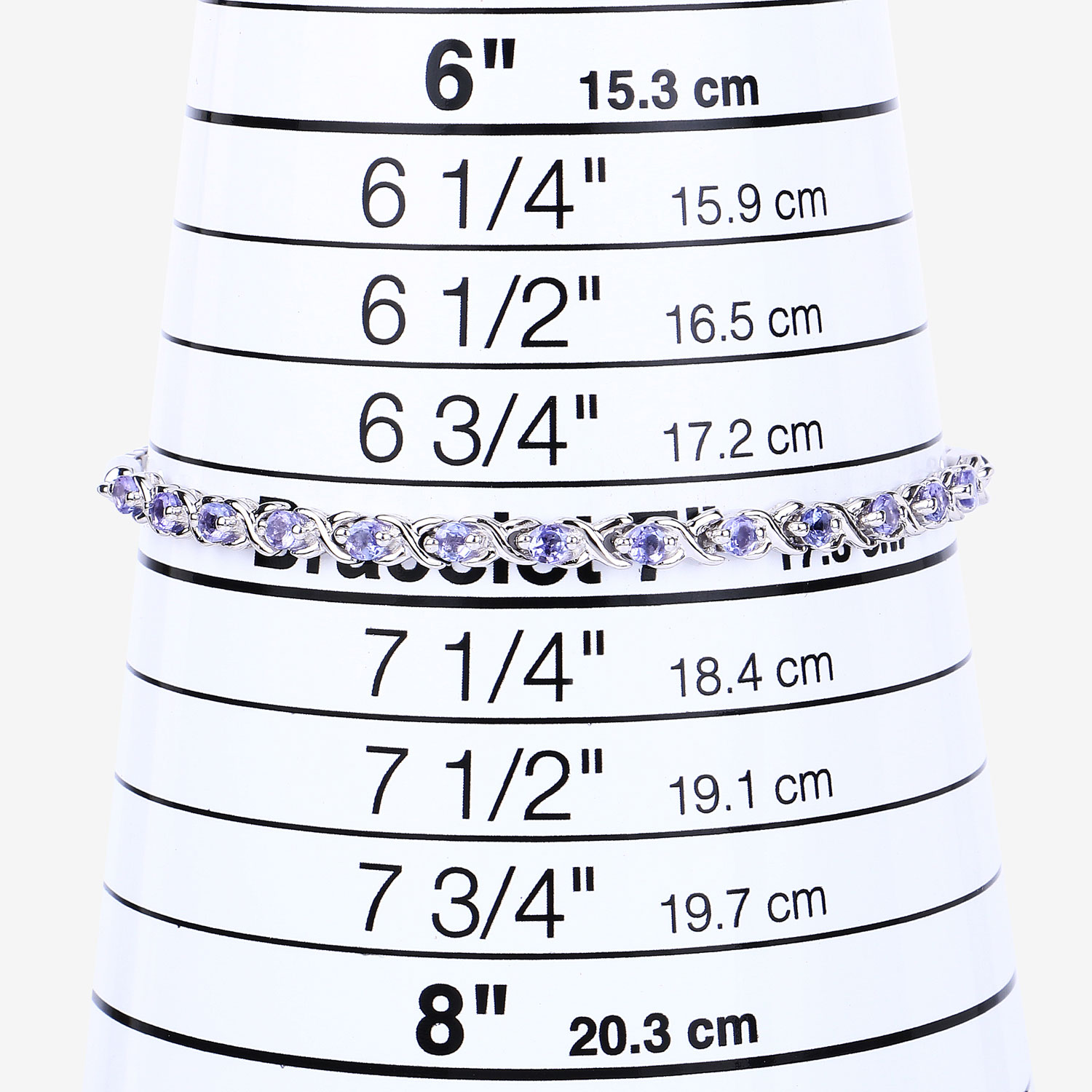 0.91 Carat Genuine Tanzanite .925 Sterling Silver Bracelet 0.91 C.T.W Sterling Silver - view 5