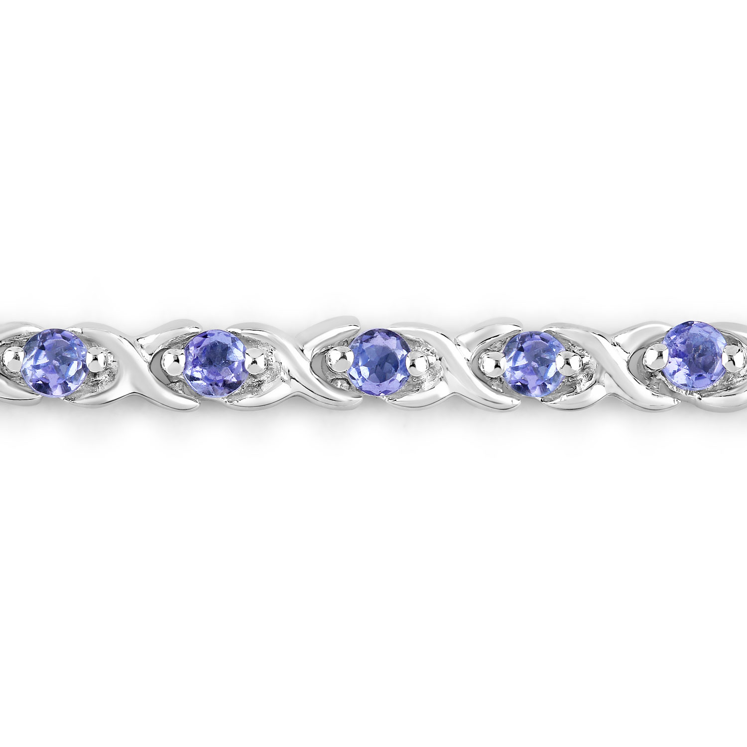 0.91 Carat Genuine Tanzanite .925 Sterling Silver Bracelet 0.91 C.T.W Sterling Silver - view 10