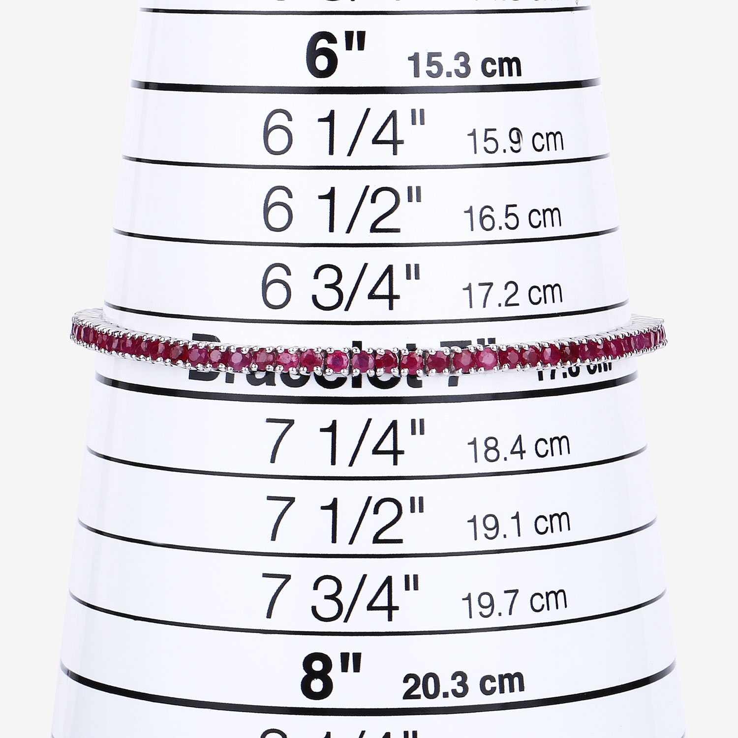 4.44 Carat Genuine Ruby .925 Sterling Silver Bracelet 4.44 C.T.W Sterling Silver - view 4