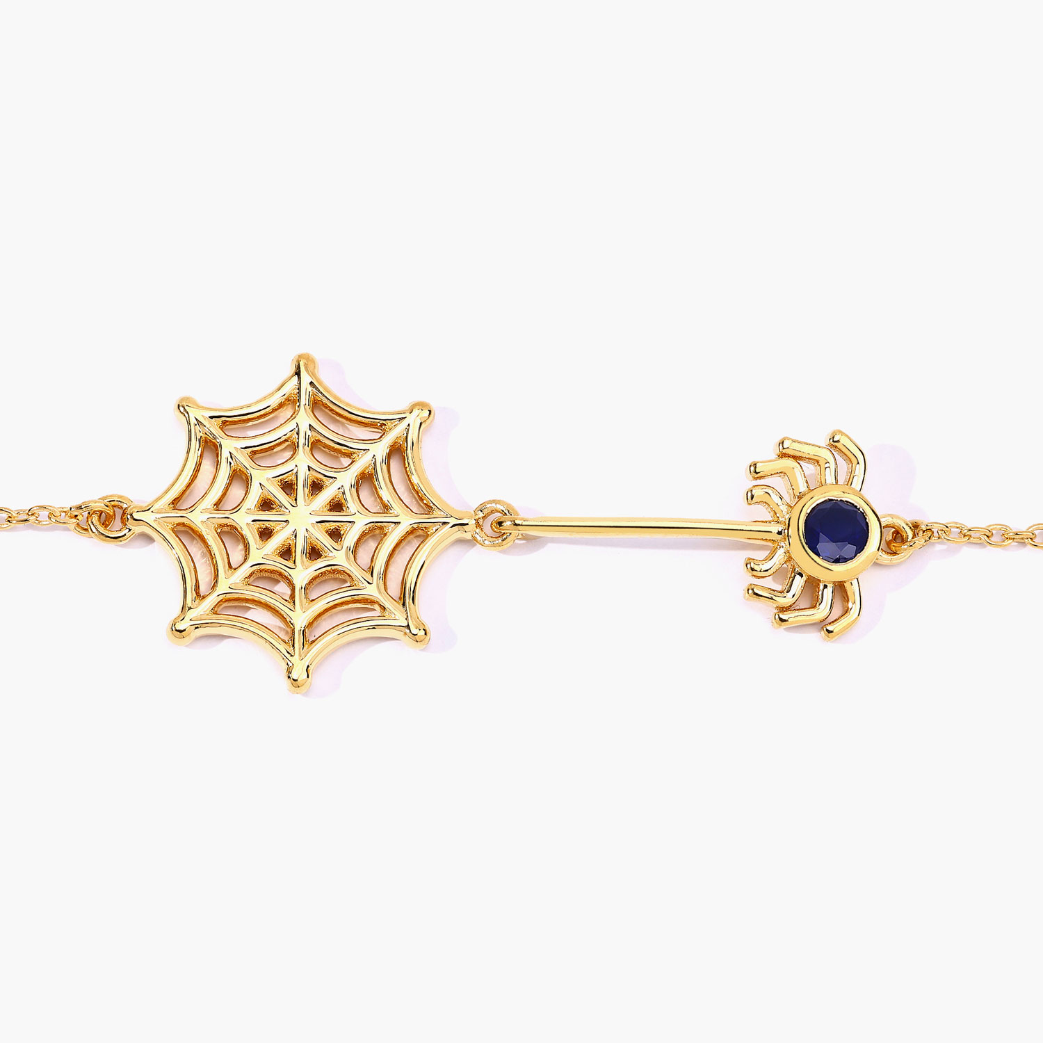 0.13 Carat Genuine Blue Sapphire .925 Sterling Silver Bracelet 0.13 C.T.W Sterling Silver - view 4