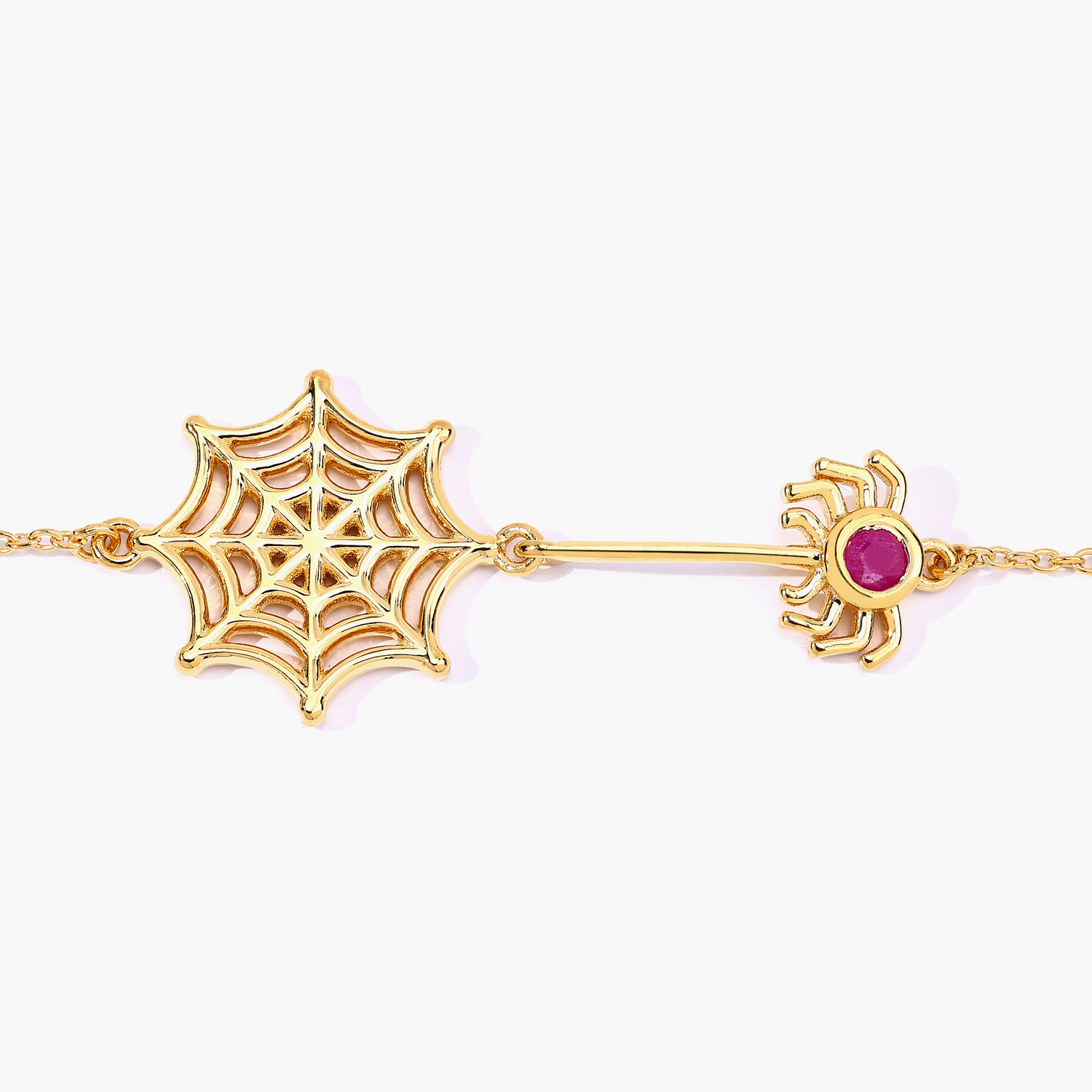 0.13 Carat Genuine Ruby .925 Sterling Silver Bracelet 0.13 C.T.W Sterling Silver - view 3