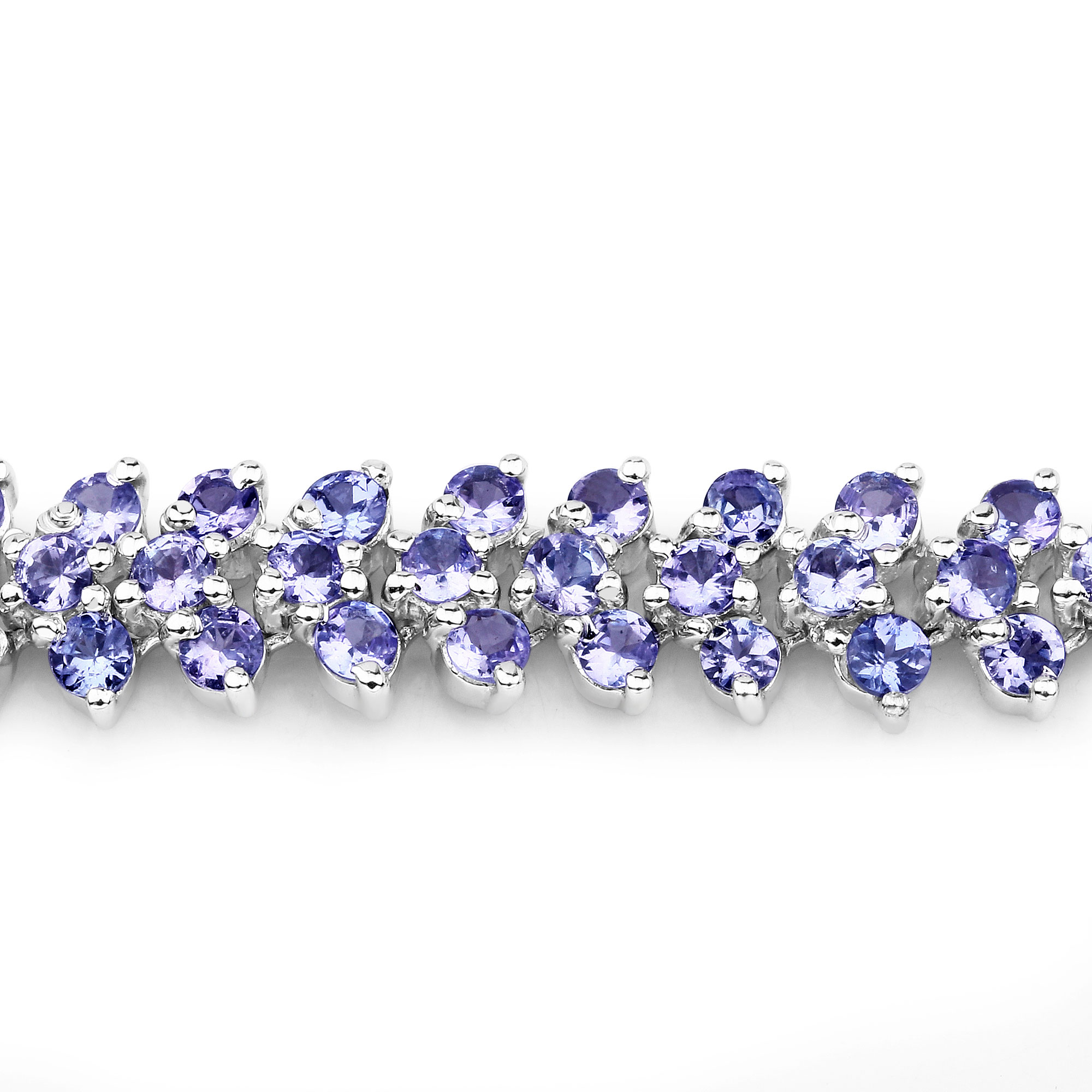 10.08 Carat Genuine Tanzanite .925 Sterling Silver Bracelet 10.08 C.T.W Sterling Silver - view 2