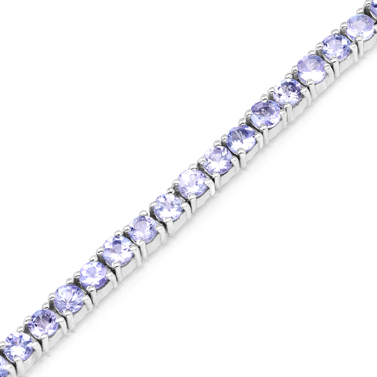 5.30 Carat Genuine Tanzanite .925 Sterling Silver Bracelet 5.30 C.T.W Sterling Silver - view 4