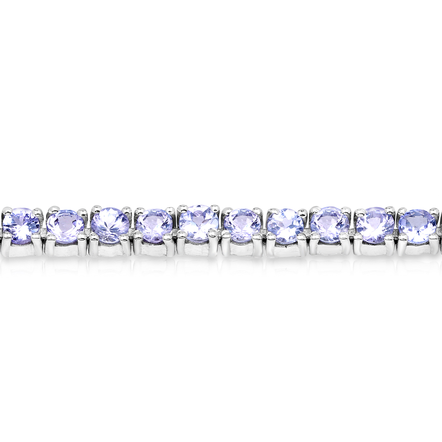 5.30 Carat Genuine Tanzanite .925 Sterling Silver Bracelet 5.30 C.T.W Sterling Silver - view 2