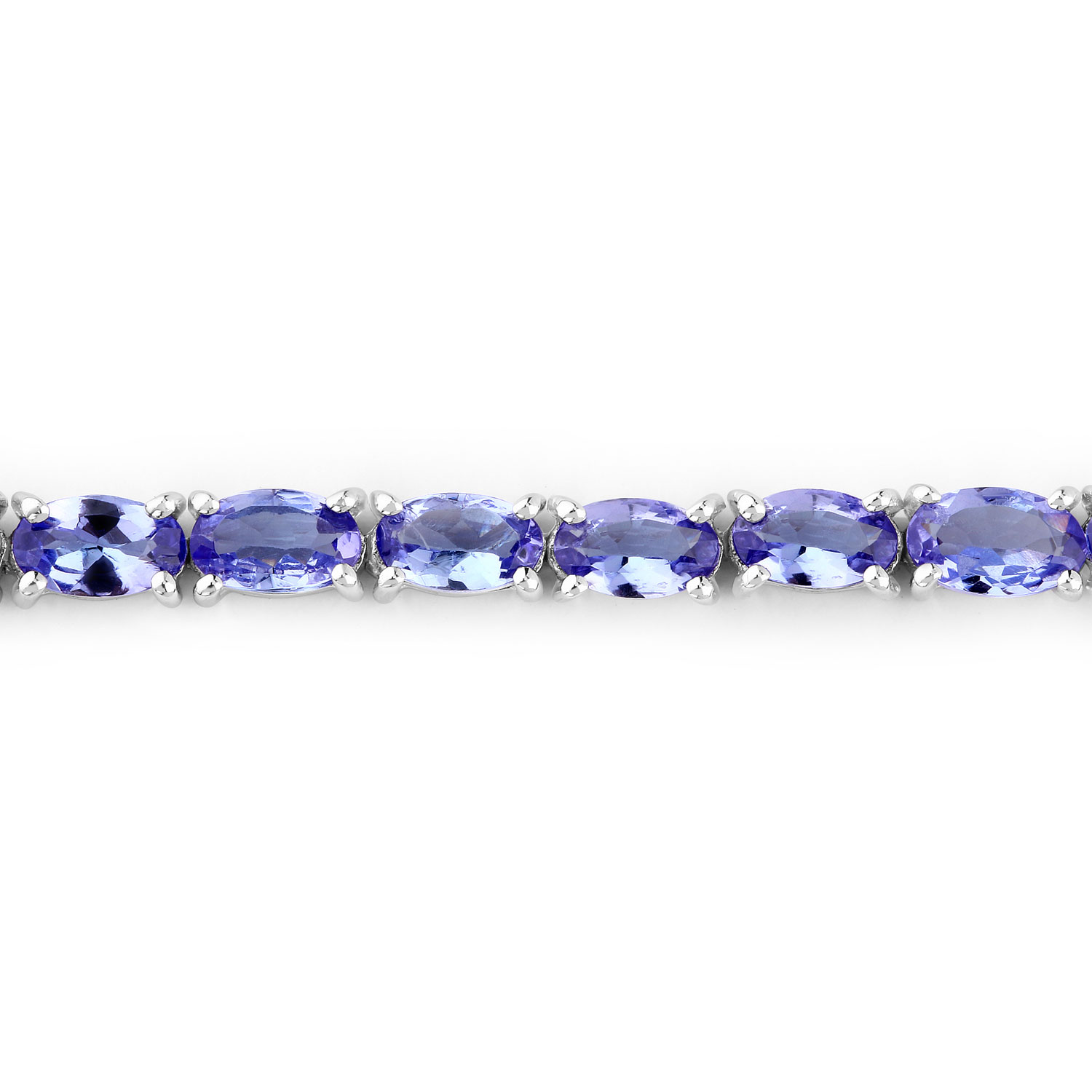 8.75 Carat Genuine Tanzanite .925 Sterling Silver Bracelet 8.75 C.T.W Sterling Silver - view 2