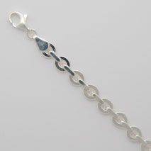 Sterling Silver Small Flat Link Bracelet