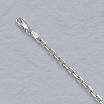 Sterling Silver Diamond Cut Cable Anklet, Bracelet 3.7mm