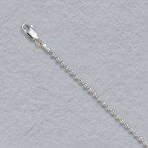 Sterling Silver Bead Anklet Bracelet 2.2mm