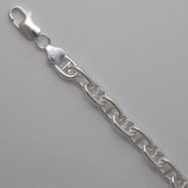 Sterling Silver Anchor Bracelet 7.4mm