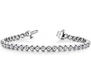 Solid Nugget Diamond Bracelet