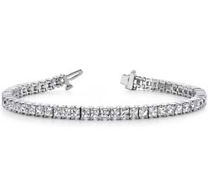 Princess Cut Diamond Strand Bracelet