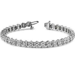 Pentagon Diamond Bracelet