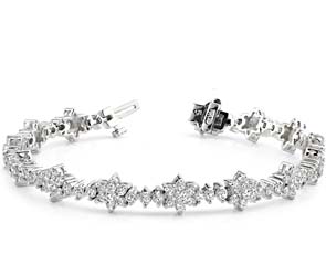 Diamond Cluster Bracelet