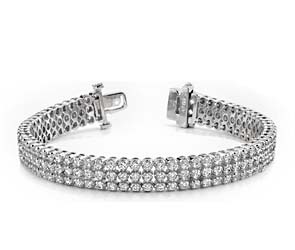 Triple Strand Diamond Bracelet