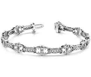 Crown Link Bracelet