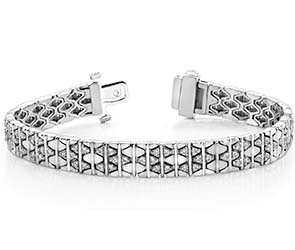 Diamond Brick Bracelet