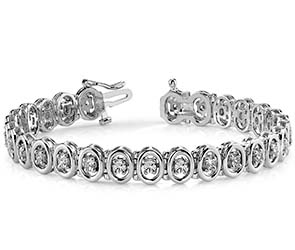 Classic Two Tone Oval Link Bracelet