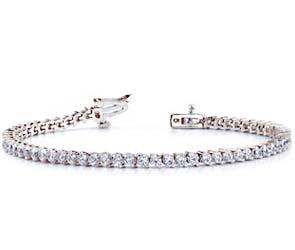 2-Prong Set Round Diamond Bracelet