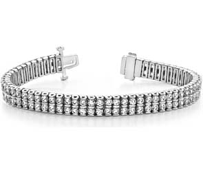 Two-Row Diamond Bracelet