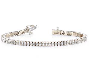 Channel Set Box-Link Diamond Bracelet