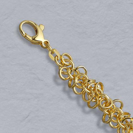 7-Inch 14K Yellow Gold Ring Bracelet 5.5mm