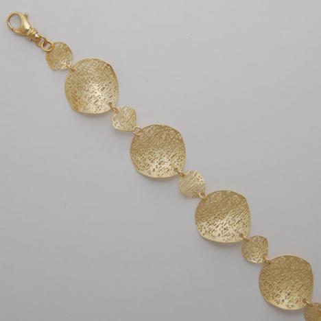 7-Inch 14K Yellow Gold Extra Small / Small Circle Link Bracelet