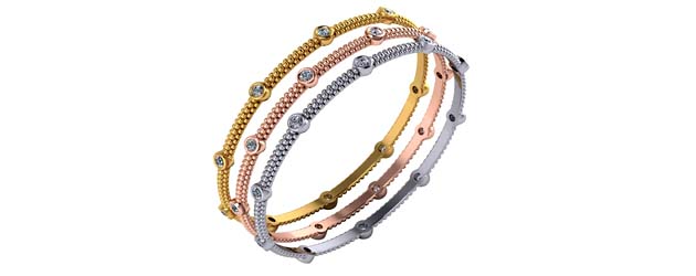 Tri-Color Thin 6 Wrap Cobra Bracelet – Elli Mark Collection