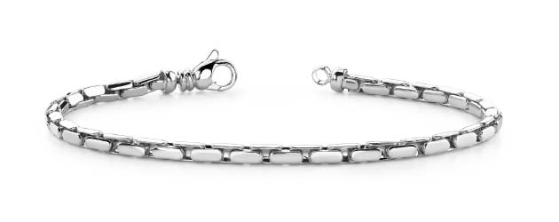 5.0 mm Small Flat Oval Link Metal Bracelet 