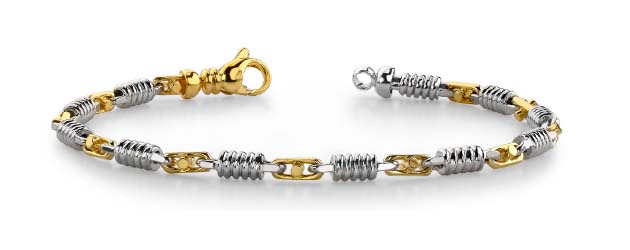 4.0mm Buckle and Spiral Link Bracelet 