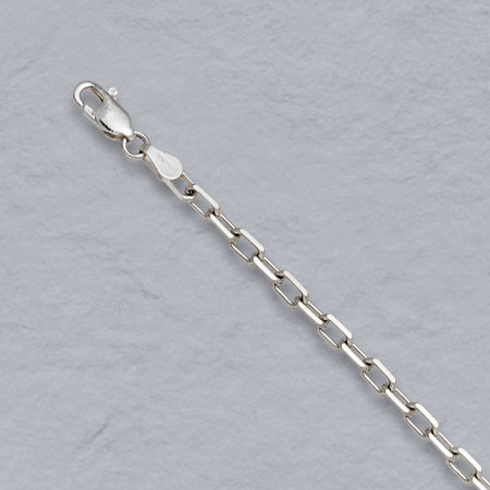 7-Inch Sterling Silver Diamond Cut Cable Anklet, Bracelet 3.7mm