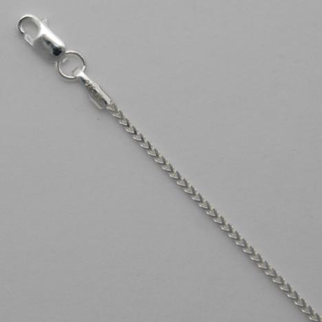 10-Inch Sterling Silver Franco Anklet, Bracelet 1.1mm