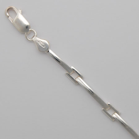 7-Inch Sterling Silver Stick Paletti Bracelet