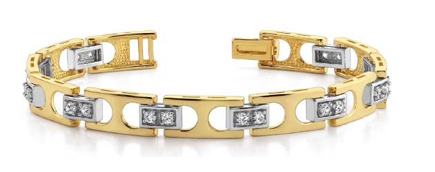 Buckle Link Bracelet 1.75 Carat Total Weight